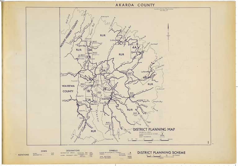 Akaroa County district planning maps : of county series. [1961?] Image 1 of 5