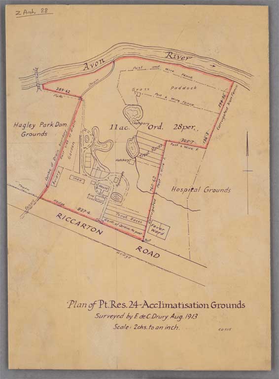 Plan of pt. res. 24 : Acclimatisation grounds / surveyed by E.de C. Drury, Aug. 1913 1913 