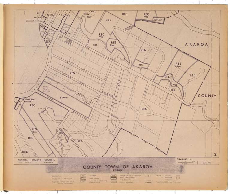 Akaroa County district planning maps : county town series. 1974 Image 3 of 7