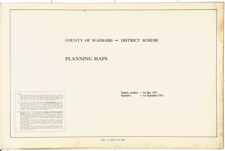 County of Waimairi - District Scheme. Planning maps. 1974 Image 1 of 23