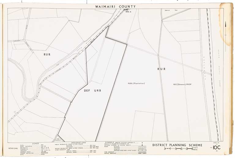 County of Waimairi - District Scheme. Planning maps. 1974 Image 17 of 23