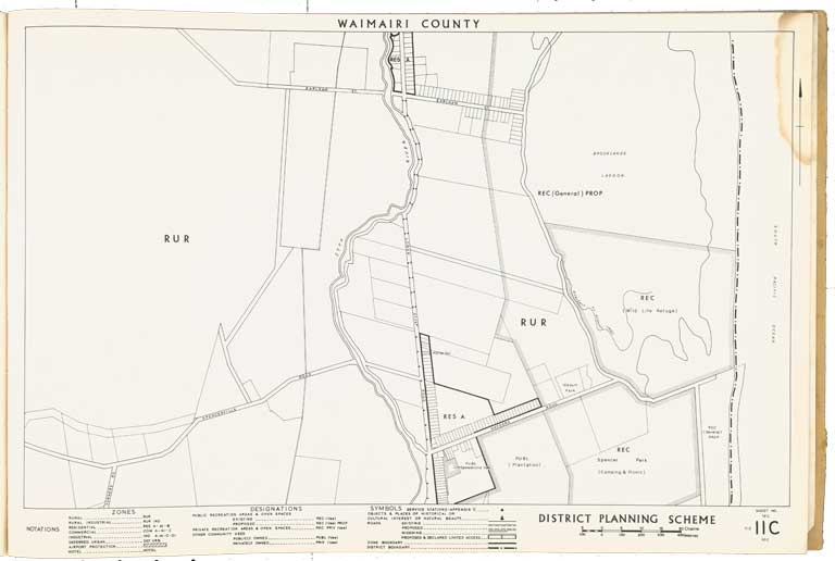 County of Waimairi - District Scheme. Planning maps. 1974 Image 20 of 23