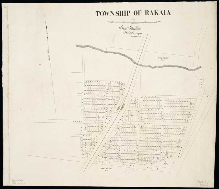Township of Rakaia 1874 