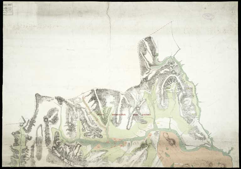 [Upper Waimakariri and Lake Coleridge Road Districts] [cartographic material]. [ca. 1880] Sheet 2 of 2