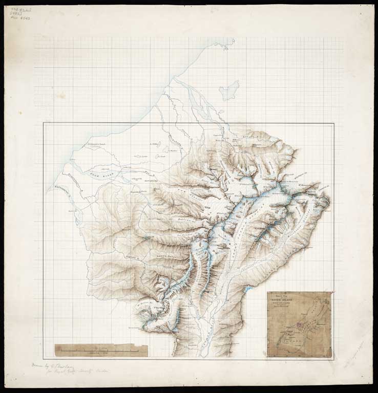 [The central portion of the Southern Alps of New Zealand compiled from the Government Survey with additions by A.P. Harper and others] [1892] 