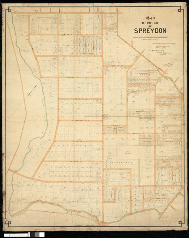 Map of Borough of Spreydon 1912 