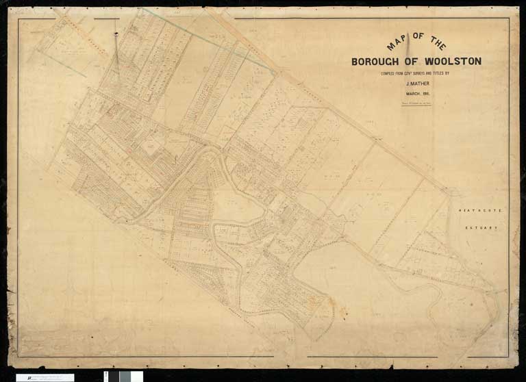 Map of the Borough of Woolston [S.l. :s.n.], 1911. 