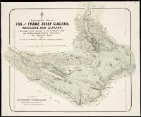 Image of Topographical map of Fox and Franz Josef glaciers, Westland, New Zealand