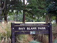 Sign at park