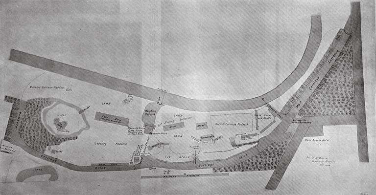 Plan of the enclosures on the Canterbury Jockey Club?s Racecourse, Riccarton.