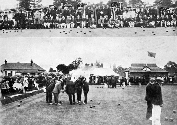 The opening of the new green at the Opawa Bowling Club