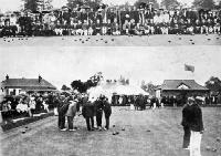 The opening of the new green at the Opawa Bowling Club