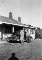 A 1937 Chevrolet car pictured outside the Pukaki Hotel