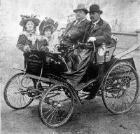Charles Nicholas Oates (1853?-1938) and his motor-car