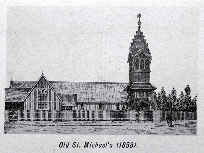 Old St. Michael's Church, corner of Oxford Terrace and Lichfield Street 