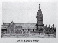 Old St. Michael's Church, corner of Oxford Terrace and Lichfield Street [ca.1861] 