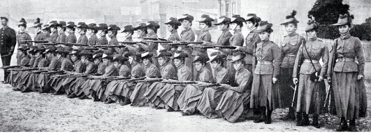 The Greymouth Khaki Corps at firing exercise 