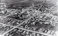 An aerial view of Waimate 