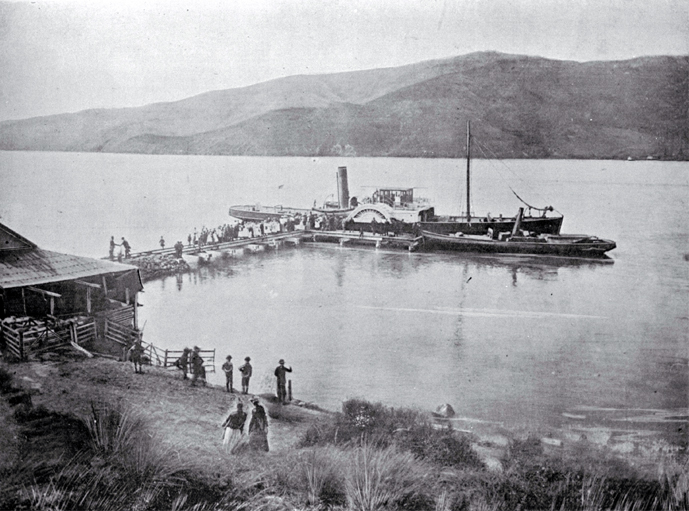 Steamer at Port Levy 