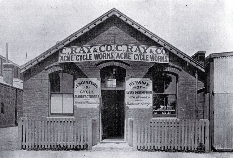 C. Ray & Co., engineers and cycle works, Worcester Street, Christchurch 