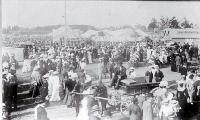 A view of the crowd attending the Canterbury Agricultural and Pastoral Association's Metropolitan Show, held at the Addington Showgrounds 