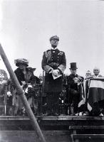 Lord Jellicoe makes his speech, laying of the foundation stone, Bridge of Remembrance