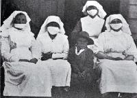 Nurses at Maori Hospital, Temuka, South Canterbury. 1918