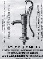 Taylor & Oakley, 234 Tuam Street, Christchurch : an advertisement.