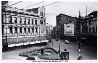 Corner of High and Cashel Streets, looking north-west, 194?