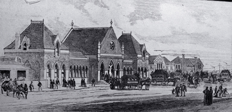 Christchurch railway station [1878]