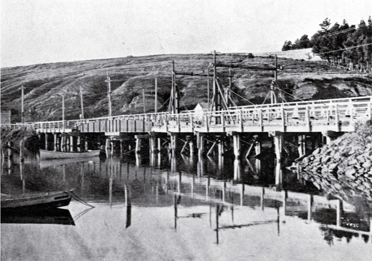 The old Ferry Bridge, soon before removal from over the Heathcote River, Christchurch 