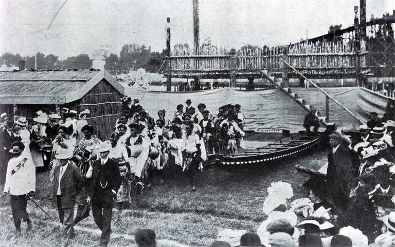 Arrival of the Fijians at the Pa.