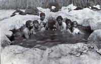 Maoris in the hot bath at model Rotorua