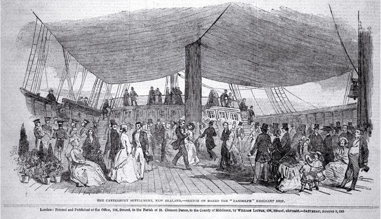 A reception on board the Randolph, East India Export Dock, Blackhall 