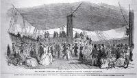 A reception on board the Randolph, East India Export Dock, Blackhall, 1850
