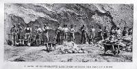 A gang of co-operative labourers at Pattersons Stream, West Coast, 1901