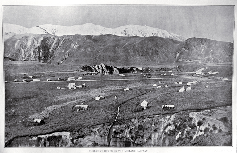 Workmens' homes scattered along the Midland Railway 