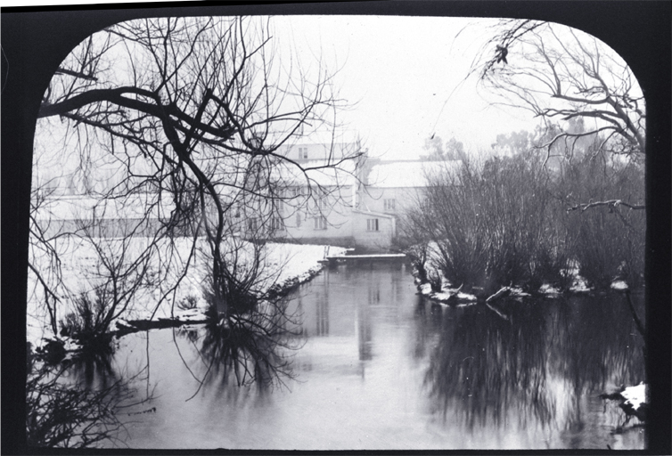 Riccarton Mill in a snowy July 1895 