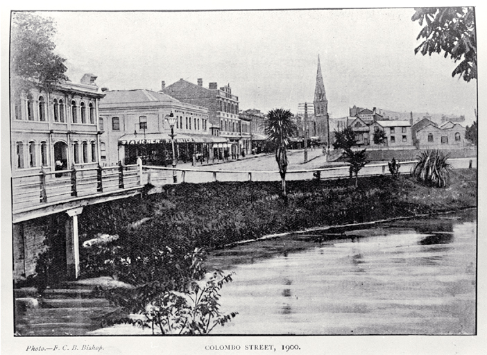 Colombo Street, Christchurch, looking north to south 