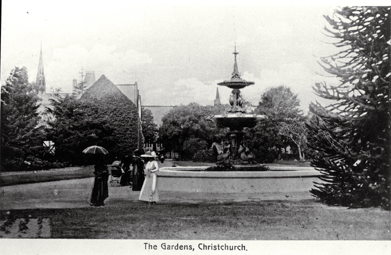 Peacock Fountain, Botanic Gardens, Christchurch 