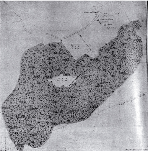 Part plan of Messrs Deans' reserve at Riccarton, dated 22 Aug. 1849 