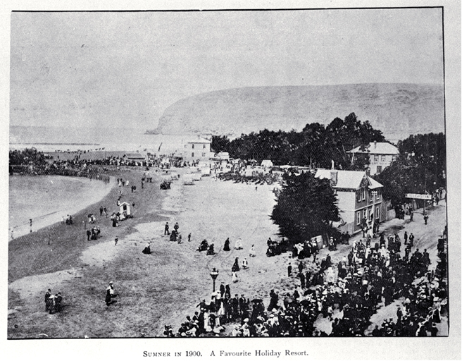 Sumner in 1900 : already a favourite holiday resort.