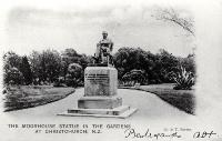 William Sefton Moorhouse statue, Botanic Gardens, Christchurch [190-?]
