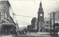 Clock tower, High Street, Christchurch [ca. 1913]