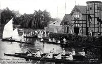 Canterbury Rowing Club on the Avonb River, Christchurch, ca 1909