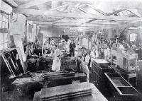 A view of the interior of Messrs J Ballantyne & Company's furniture factory 