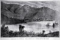 Lyttelton from Purau, 1852 