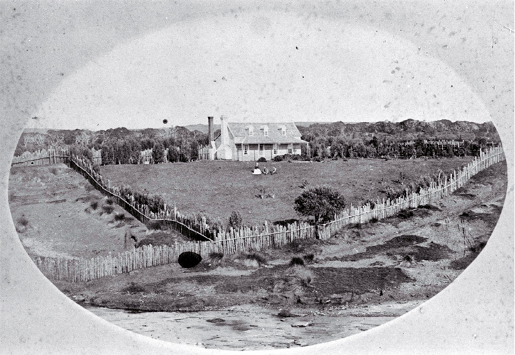 Robert Ritchie's homestead built ca. 1873/74 at Owenga, Chatham Islands 