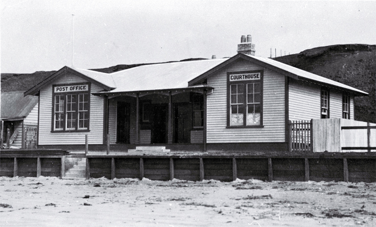 The combined courthouse and post office built in 1916 at Waitangi, Chatham Islands 