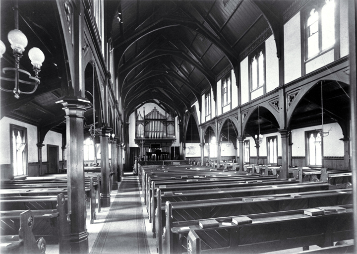 Interior of St Andrew's Presbyterian Church, Christchurch 